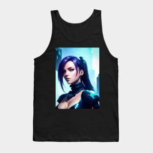 Cyberpunk girl Tank Top